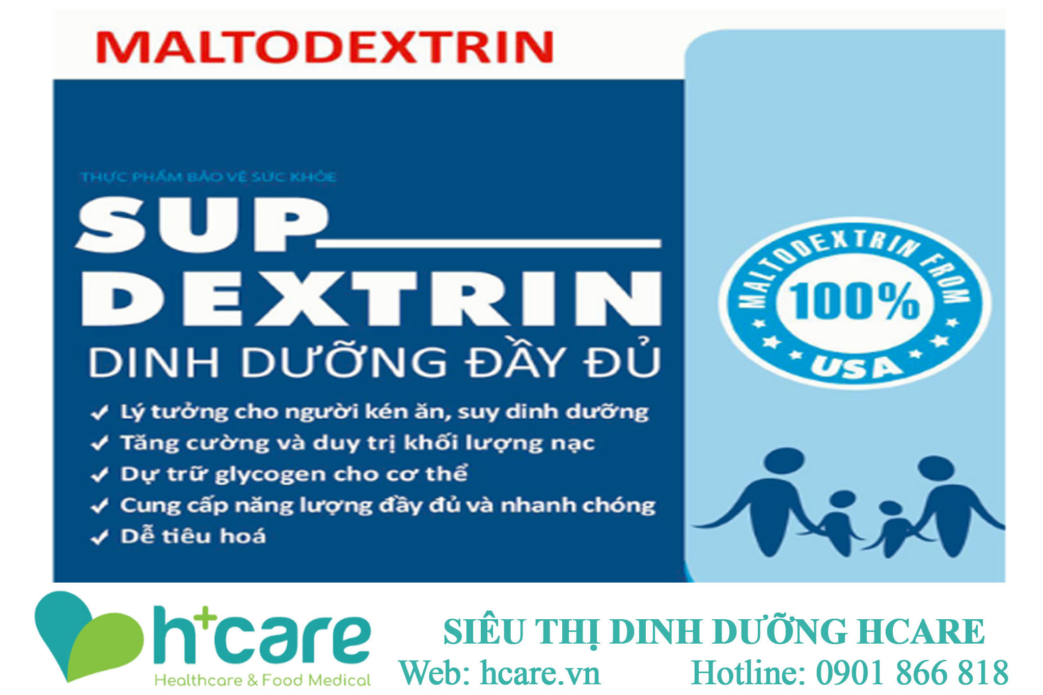 Công dụng nổi bật của Sup dextrin nutri miền nam