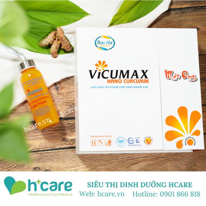 Vicumax Nano Curcumin - Hỗ trợ điều trị viêm loét dạ dày tá tràng