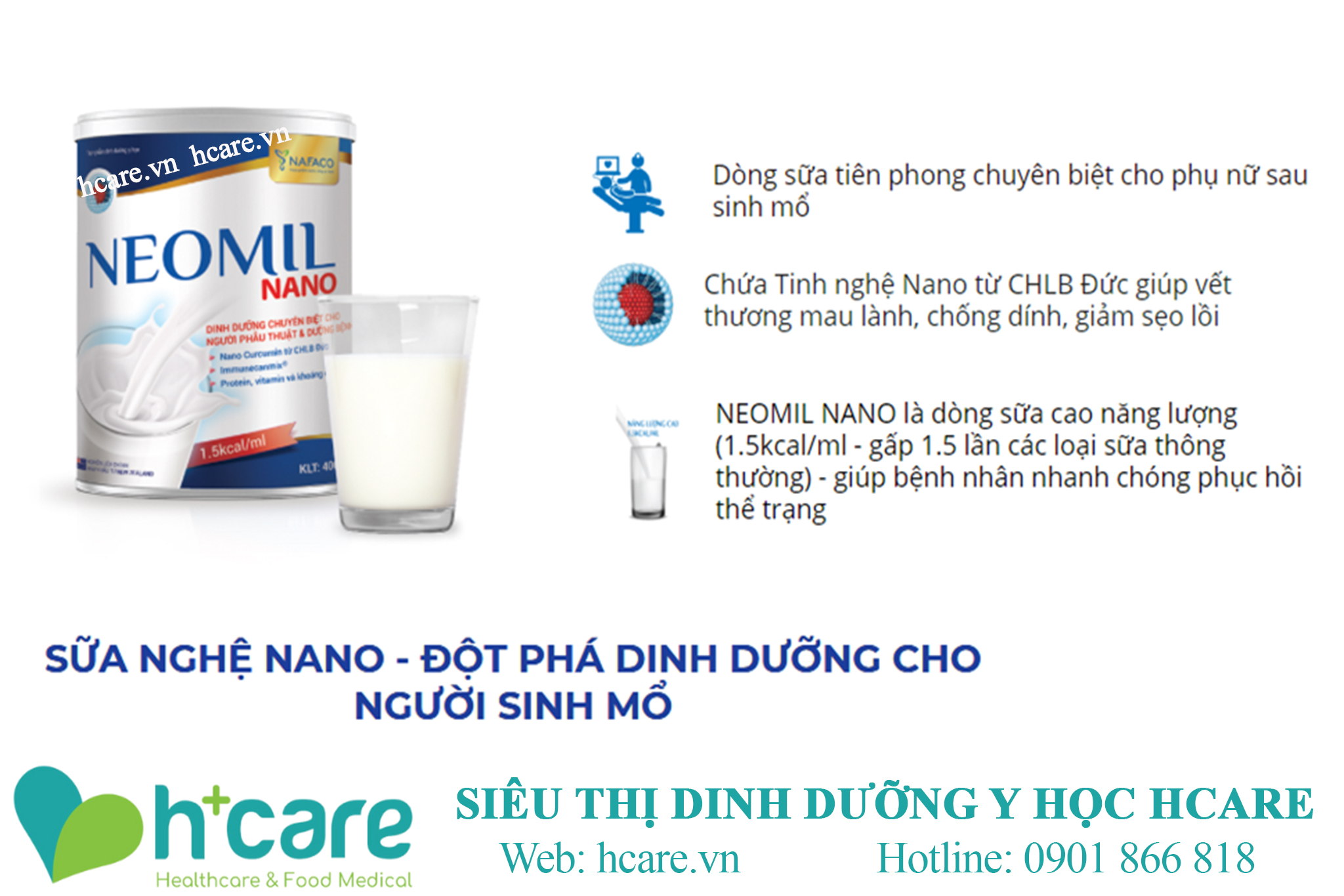 Điểm nổi bật của sữa Neomil Nano 400g