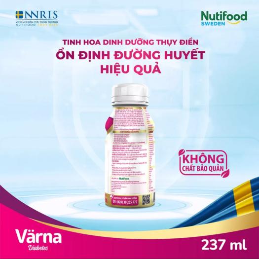 Varna Dibetes 237ml giúp kiểm soát đường huyết tốt.