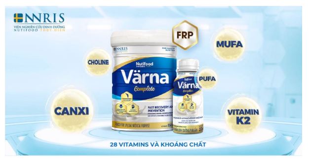 Dinh dưỡng có trong sữa Varna Complete 850g