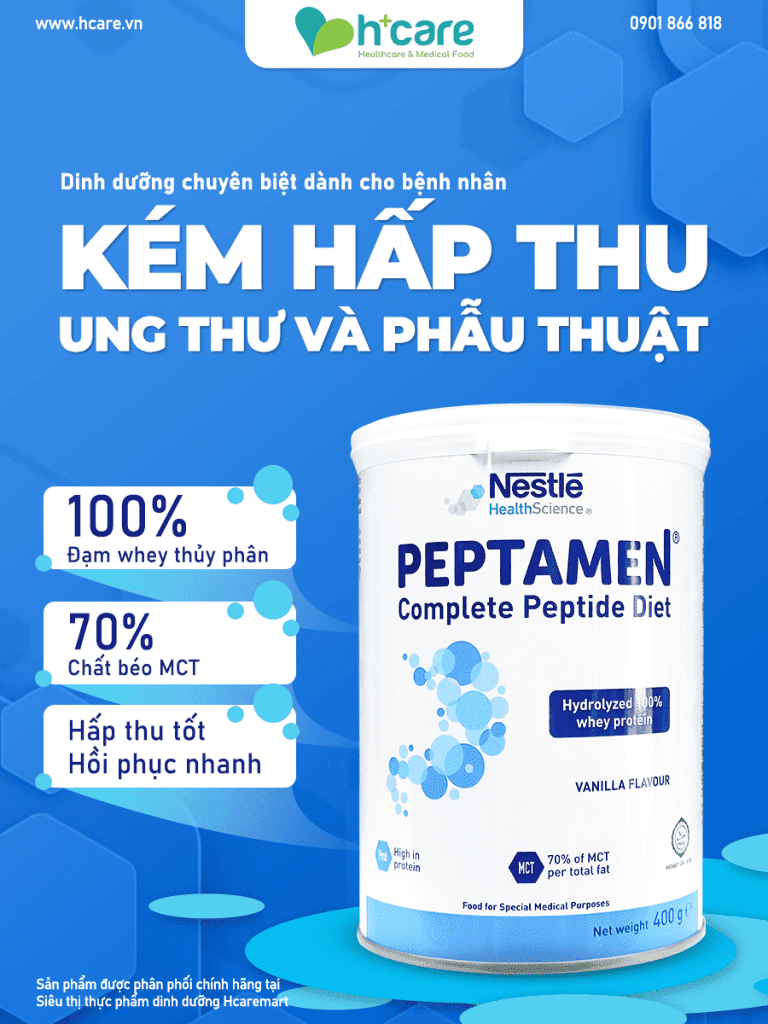 thực phẩm dinh dưỡng y học peptamen