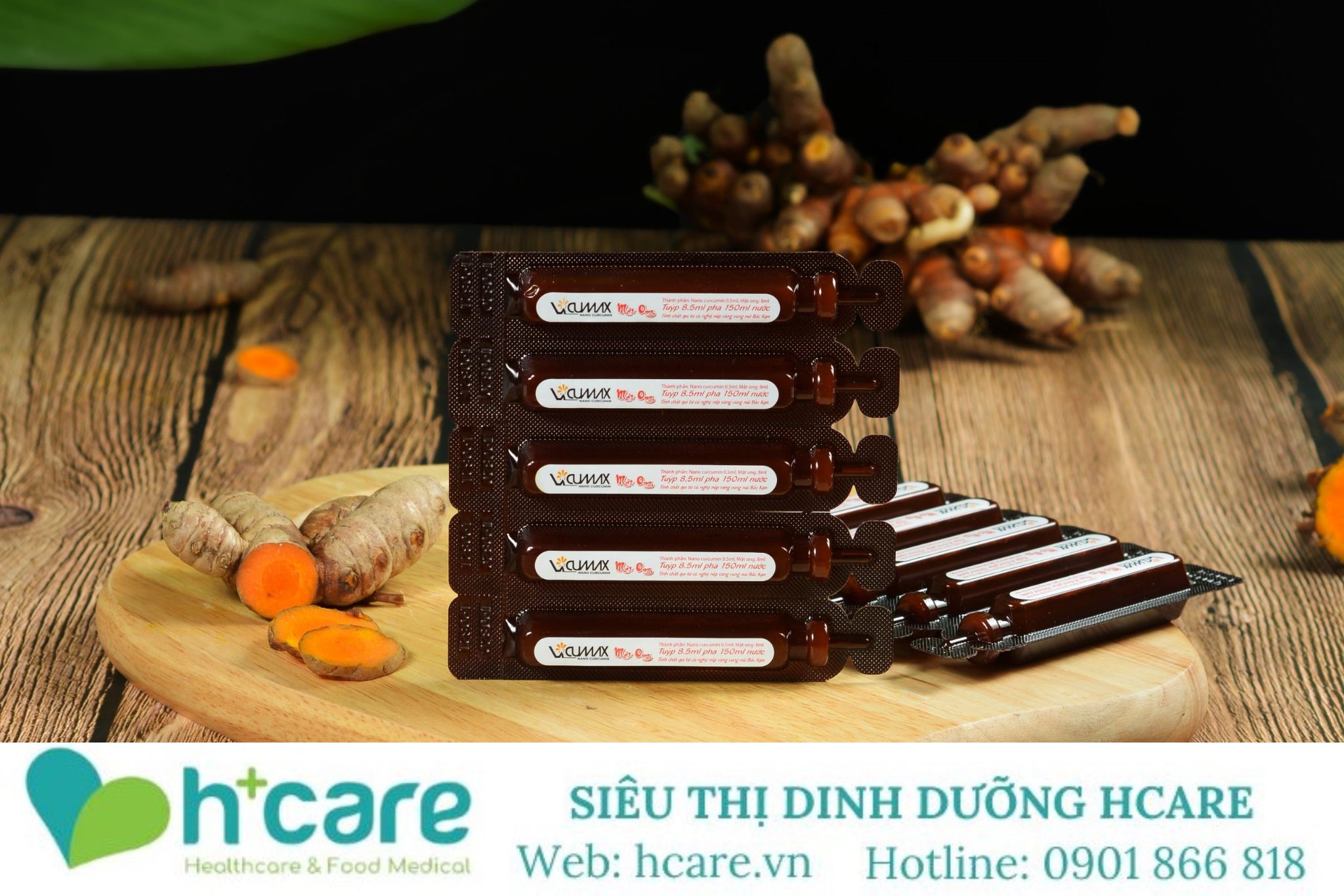 Vicumax Nano Curcumin mật ong - Tinh chất nghệ hỗ trợ làm đẹp, tiêu hóa và tăng cường sức khỏe