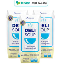 Soup uống Delisoup 250ml bữa ăn giàu dưỡng chất cho người kém hấp thu (3 hộp)