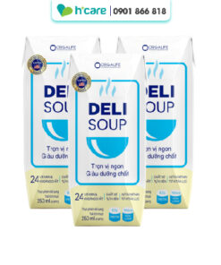 Soup uống Delisoup 250ml bữa ăn giàu dưỡng chất cho người kém hấp thu (3 hộp)