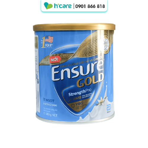 Sữa Ensure Gold ít ngọt bổ sung dinh dưỡng toàn diện (380g)