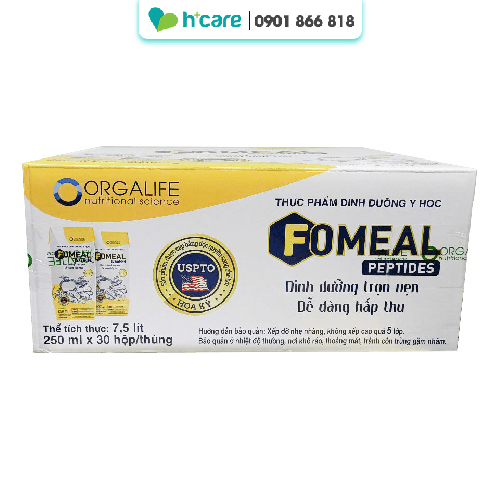 Soup uống Fomeal Peptides 250ml dinh dưỡng trọn vẹn dễ dàng hấp thu (30 hộp)