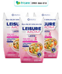 Soup uống Leisure Mom Lacta 200ml tăng chất lượng sữa mẹ, chống stress sau sinh (3 hộp)