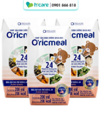 Soup uống O'ricmeal 200ml tăng cường hấp thu, tối ưu thể chất cho trẻ biếng ăn (3 hộp)