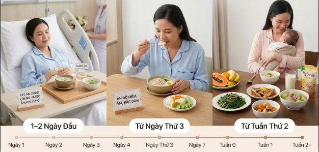 Nguyên Tắc Dinh Dưỡng Dành Cho Mẹ Sinh Mổ